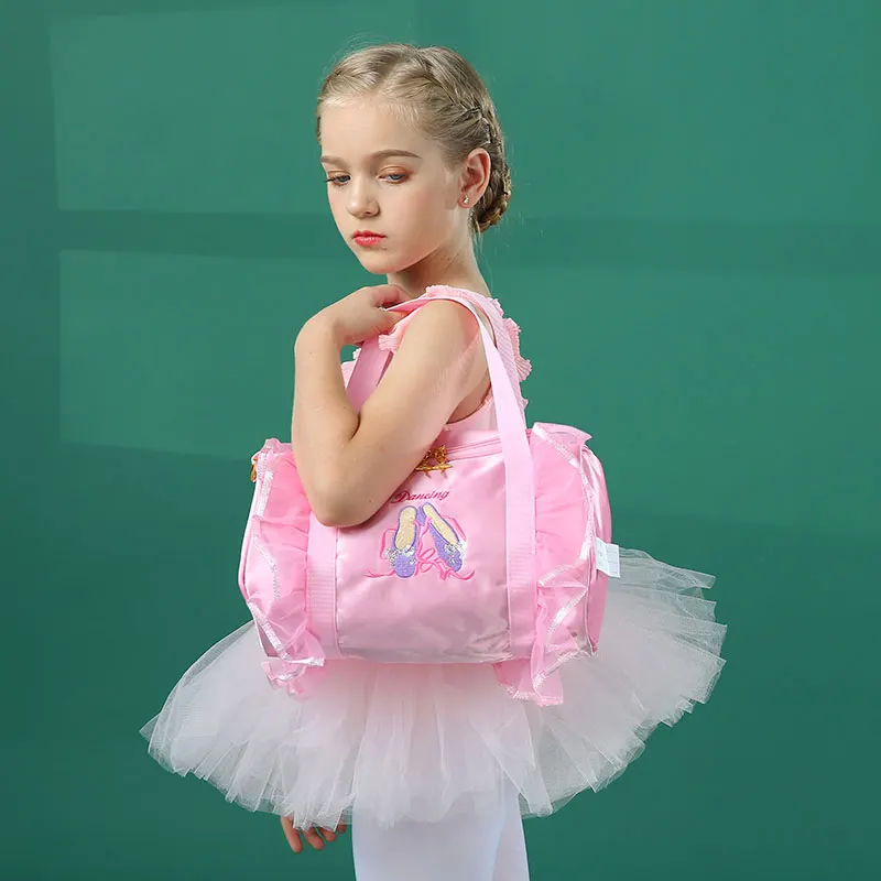 Dance Bag Kids for Girl Dance Ballet Bag For Girls  Pink Ballet Tutu Ballerina Gymnastics Children Dancing Dress