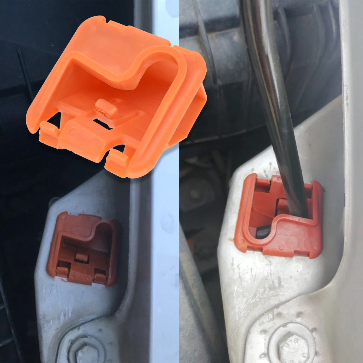 Car Hood Bonnet Rod Stay Bracket Buckle Clip For Skoda Fabia Octavia MK2 2004 - 2013 Roomster 1U0823570A Support Prop Holder