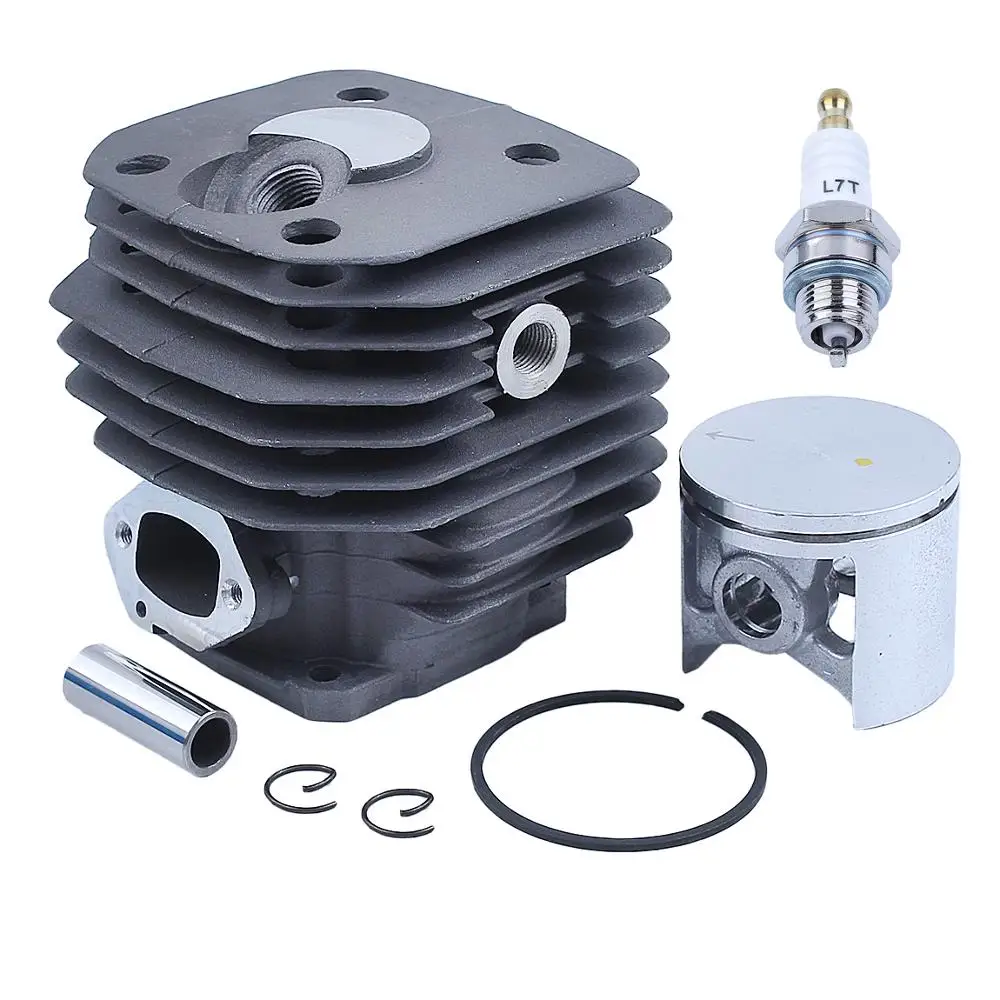 48มม.ชุดลูกสูบกระบอกสูบสำหรับHusqvarna 262xp 261 262ลูกโซ่ก๊าซอะไหล่503541171 W Spark Plug