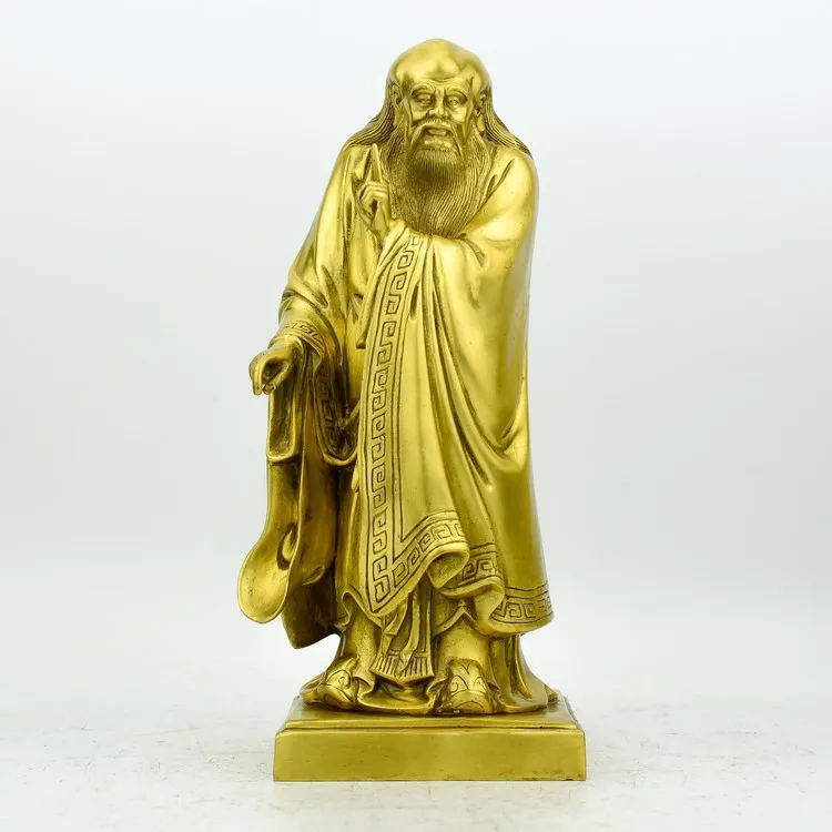 

Laozi Statue Seiko Pure Copper Feng Shui Laozi Bronze Statue Crafts Home Decoration Gifts Bronze Feng Shui Ornaments