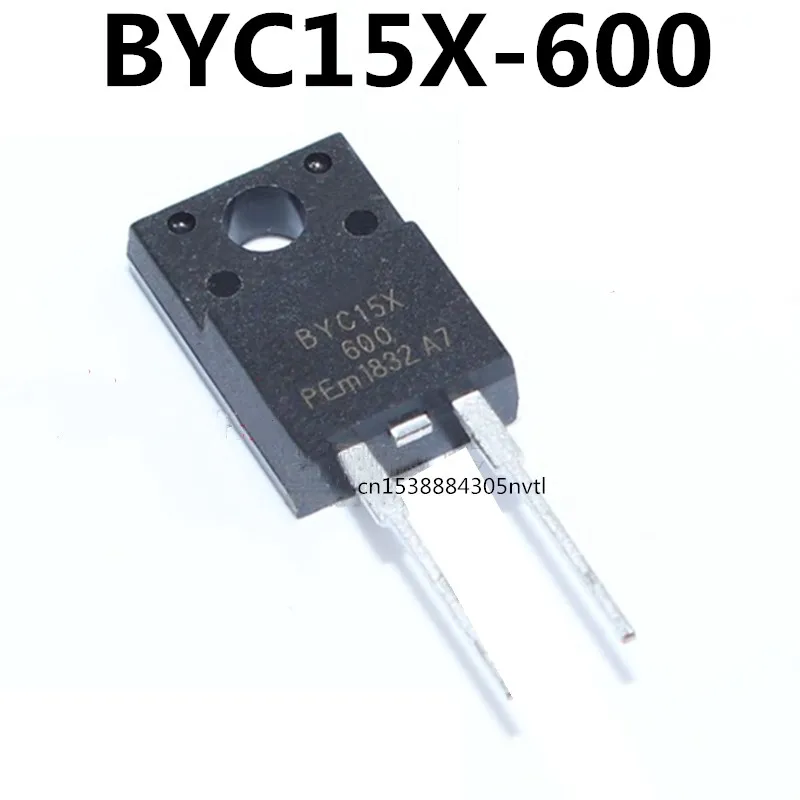 Original 10pcs/ BYC15X-600  TO-220F-2 600V15A