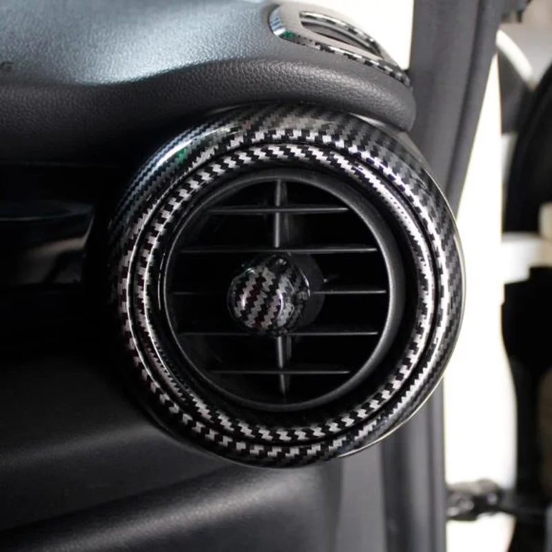 Car Interior Modification Carbon Fiber Style Decorative Stickers Tachometer Cover For MINI COOPER F55 F56 F57F60 Car Accessories