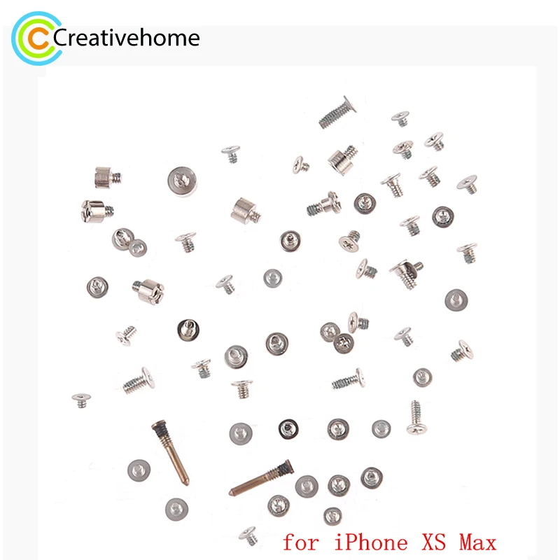 For iPhone X XR XS XS Max Complete Set Screws and Bolts Pentacle Dock Bottom Connector Screw for iPhone Replacement Repair Parts