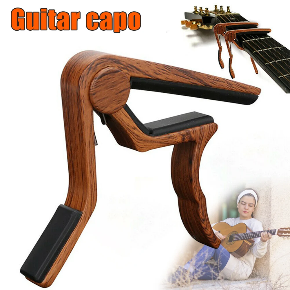 

Guitar Capo Premium Capo for Acoustic Electric and Classical Guitars Ukulele Wood Grain Musical Instruments WHStore