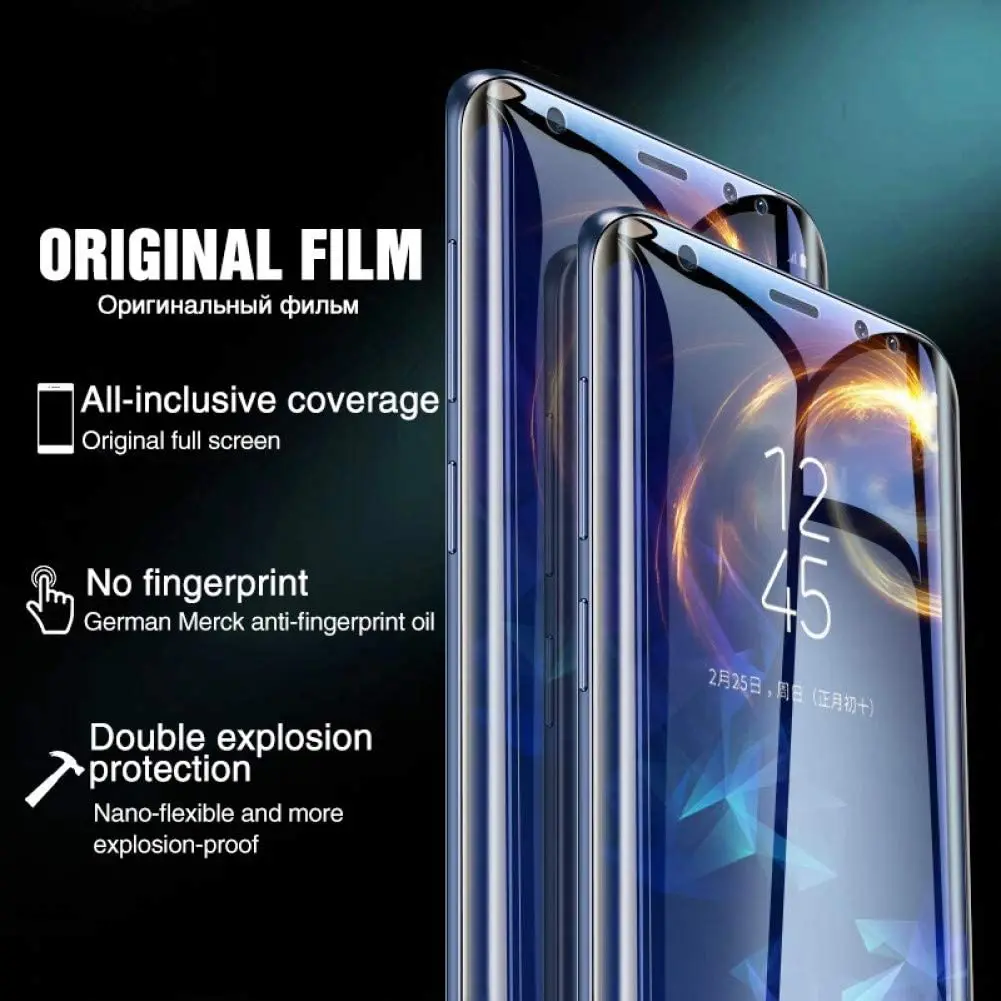 3D Soft Full Cover Protective Film For Samsung Galaxy A3 A5 A7 2016 2017 J3 J5 J7 Screen Protector Hydrogel Film Not Glass