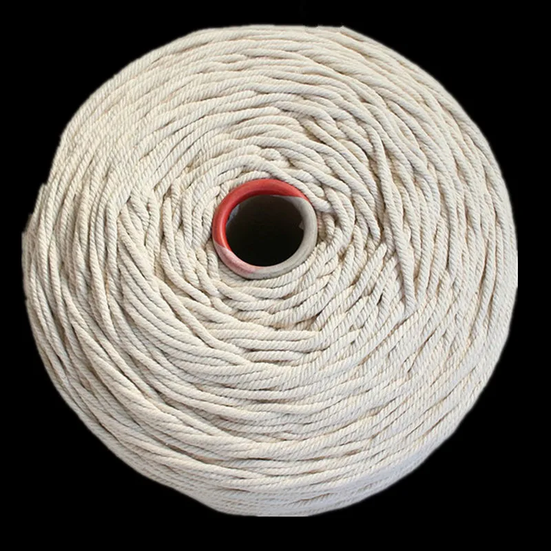 

100% Cotton Macrame Cord, 100% Cotton Rope, Hand-Woven Tapestry Thread, Tied Decoration, DIY Rope, Natural White,1000g