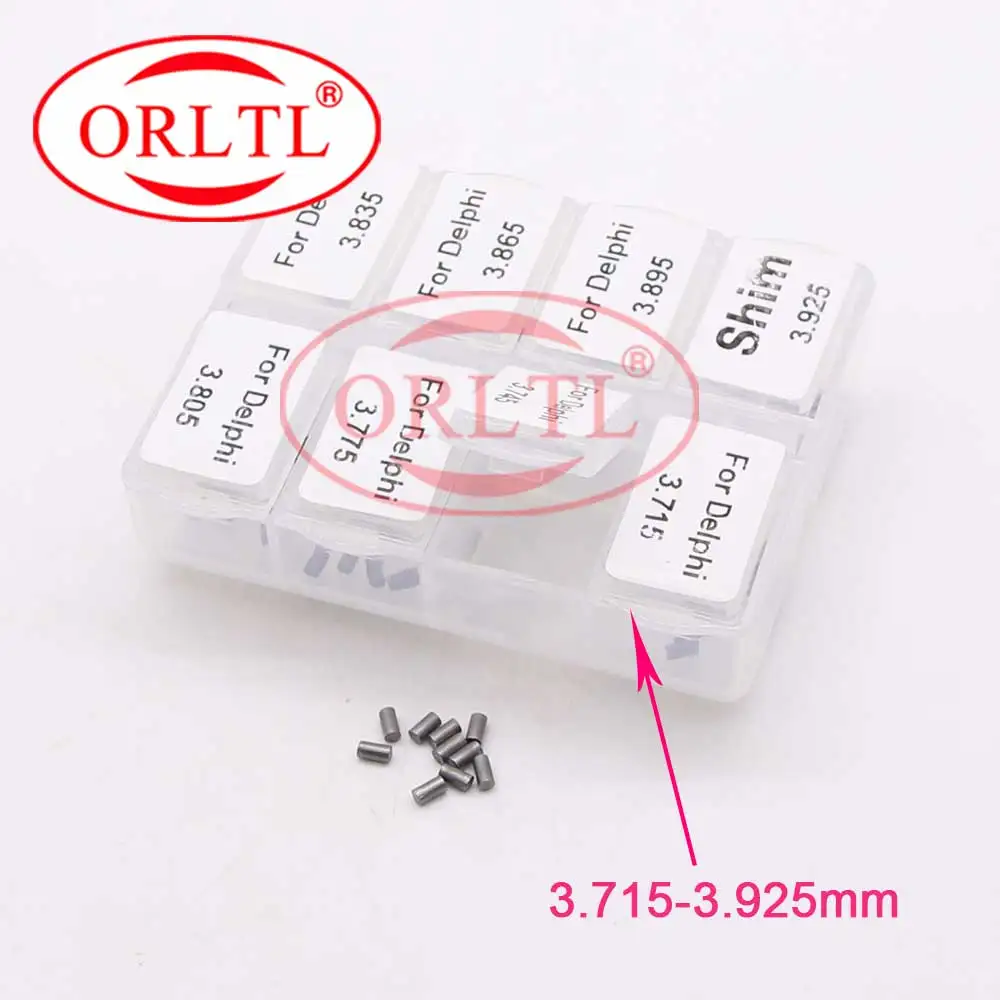 9308-028K Calibration Injector Lift Shims Set Size 3.715-3.925mm 80pcs Injector Nozzle Valve Shim for Delphi Series Injector