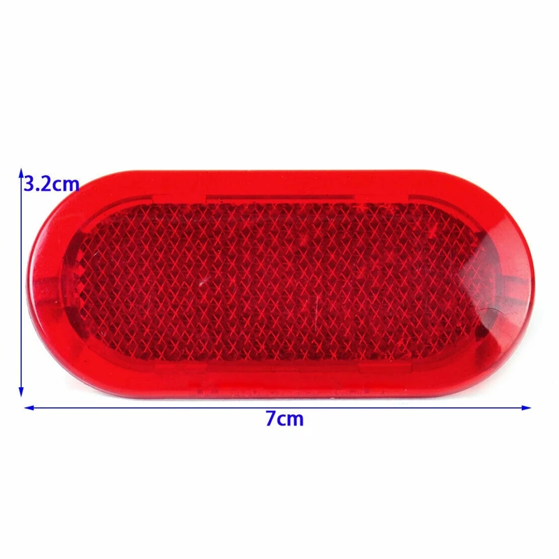 2Pcs Red Interior Door Panel Warning Light Cap Reflector for Polo Beetle Caddy Touran 6Q0947419