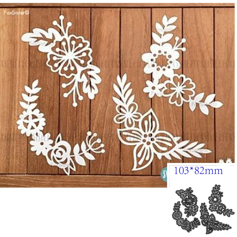 Metal Cutting Dies Cut Mold flower Decoration Scrapbook Paper Craft Knife Mould Blade Punch Stencils