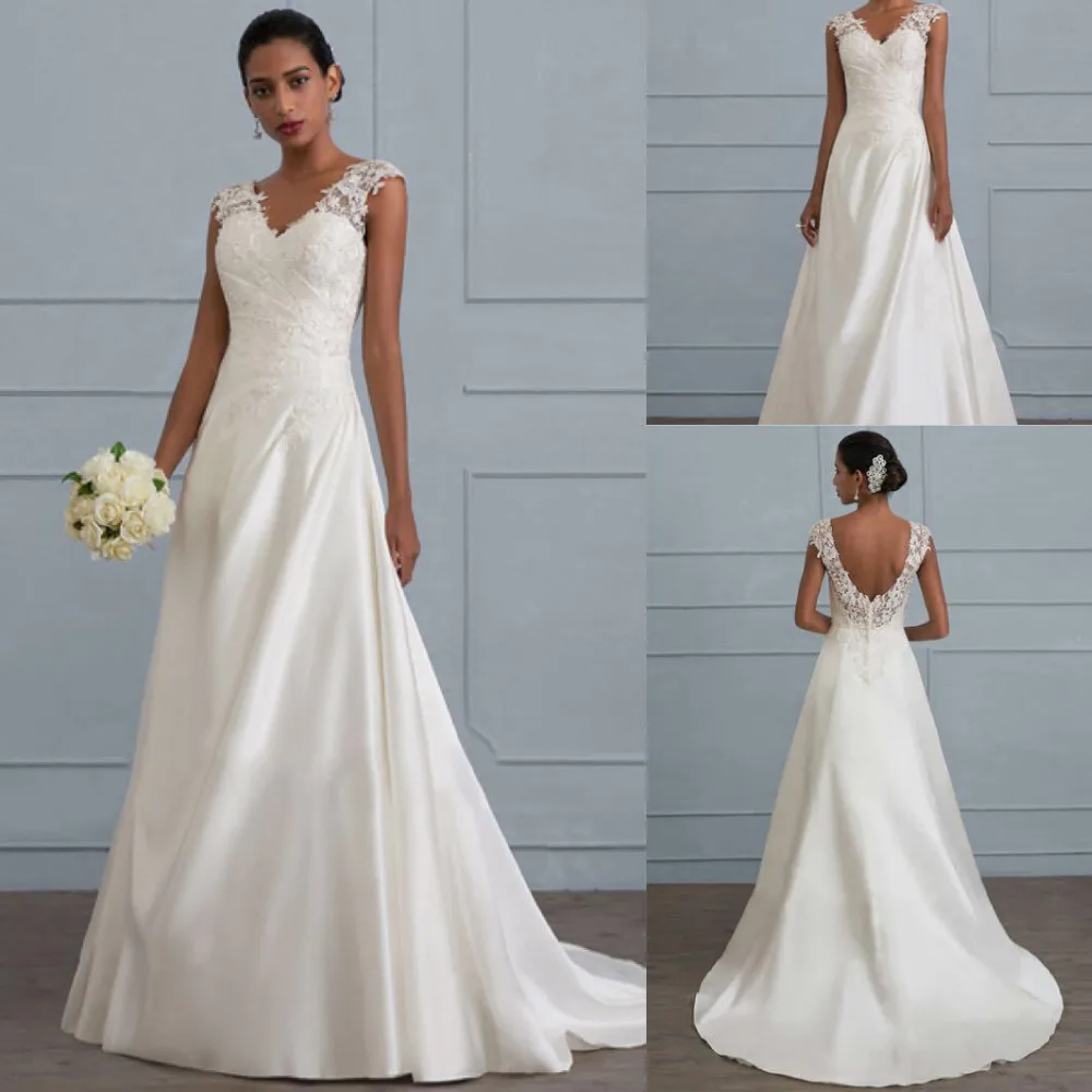 5XL 4XL 3XL PLUS SIZE Women Western Wedding Fashion Chiffon Backless Lace Dress Low Collar White Dress Bridal Gown