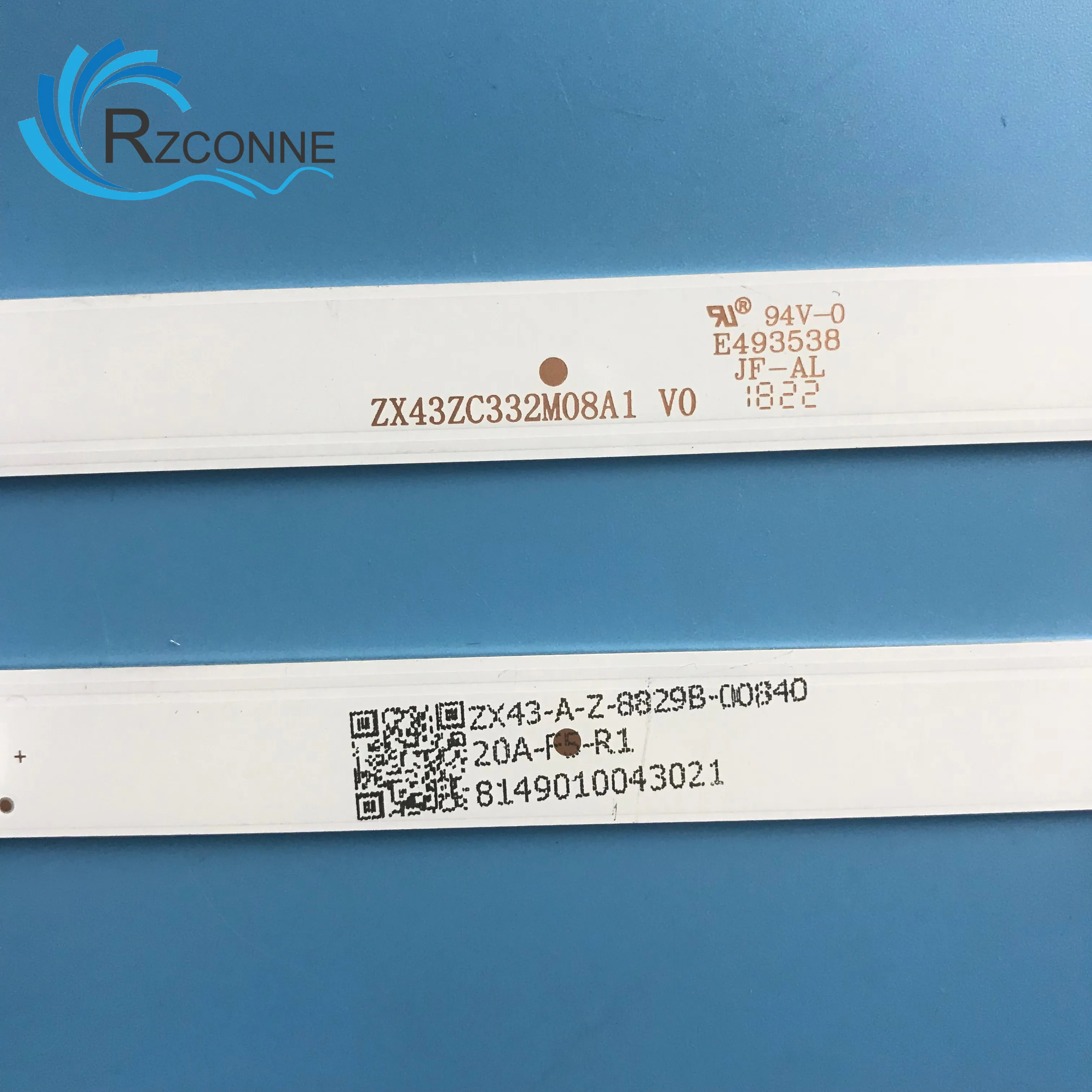 820mm LED 백라이트 스트립 8 램프 43'' TV ZX43ZC332M08A1 43T8S ONC18TV001 12-43K600-3030-0D35-3X8- 170920   JL.D 43081330 -365AS-M