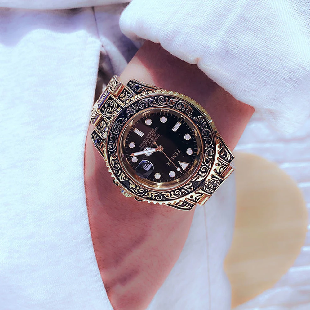 Watch Men Fashion copy Wristwatch Men watch Luminous Needle Calendar Male copy Watch montre homme