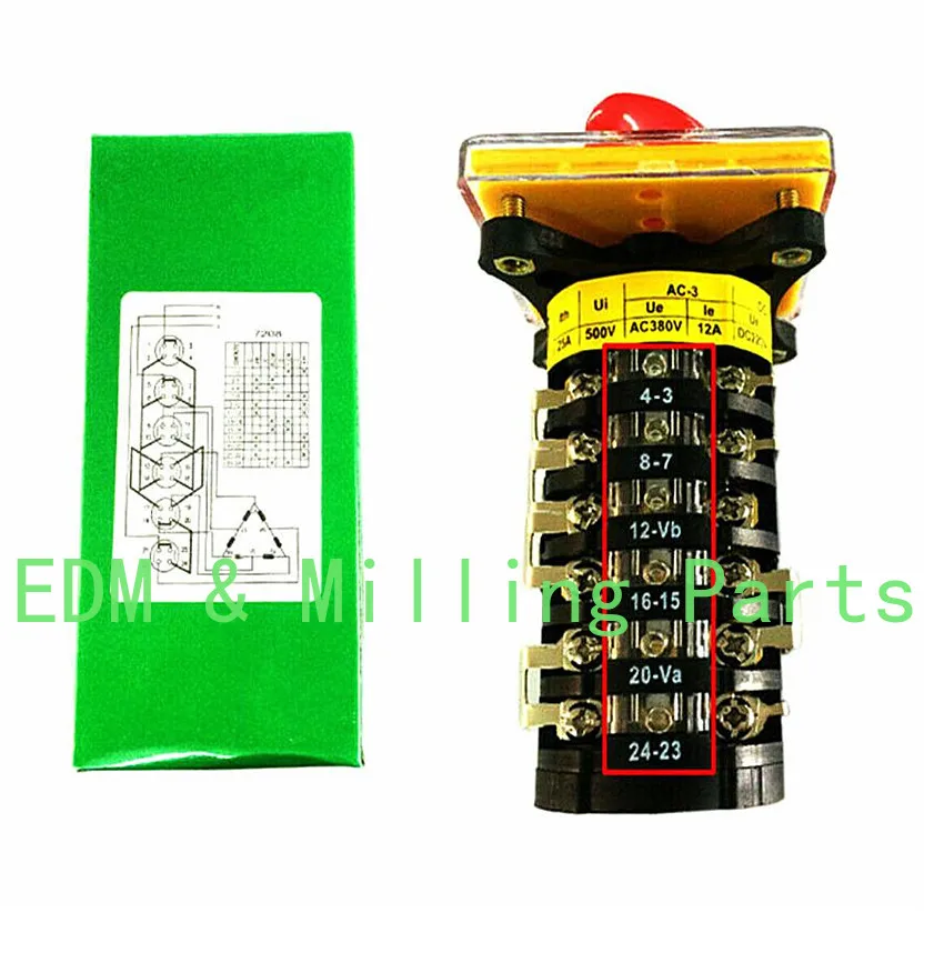 1x peça de fresadora importação de velocidade reversa cnc 6 peças de interruptor para bridgeport