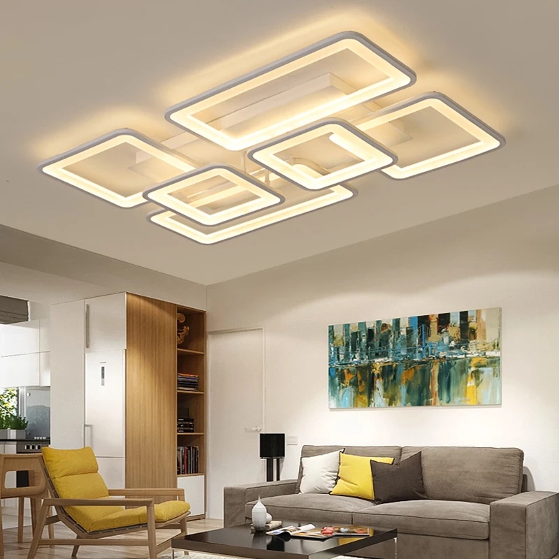 LED Chandelier Modern Ceiling chandeliers Lighting Lustre For Living Room Bedroom kitchen With Remote Control Light Fixtures