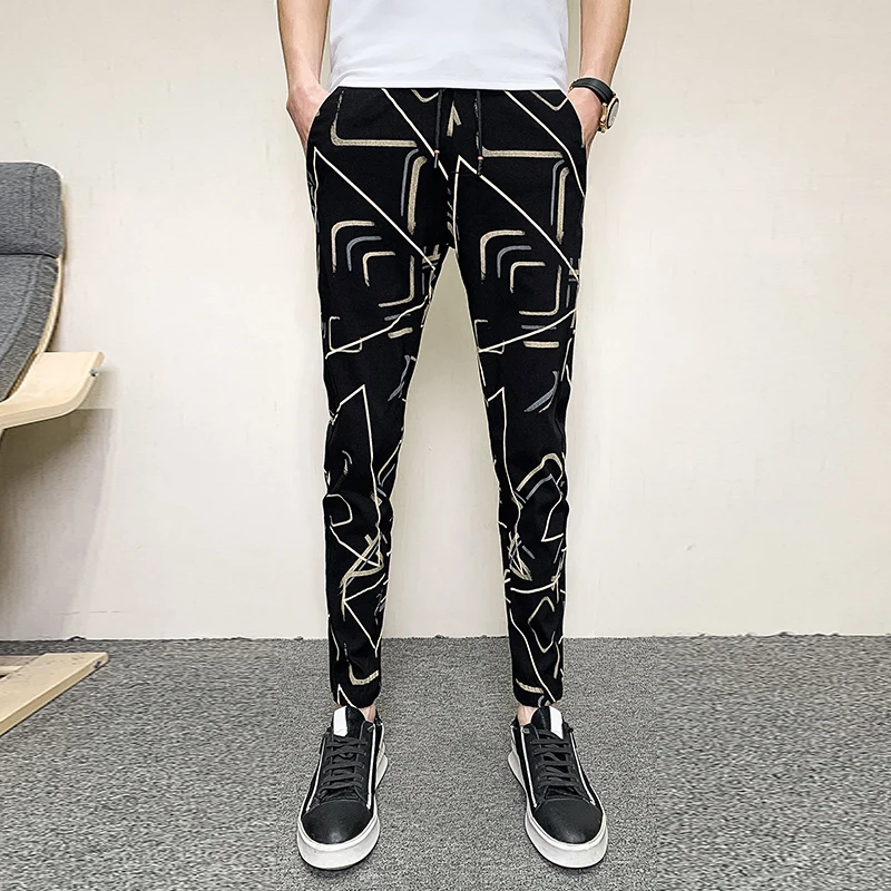 

Homme Mens Pantalon Business Trousers 2020 Fashion Men's Casual Pants Fashion Small Feet Men's Season Clothes Joggers Men