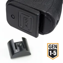 Aperto quadro inserir poeira slug plug para glock 17 19 20 21 23 25 43x pistola coldre 9mm mag velocidade carregador revista acessórios