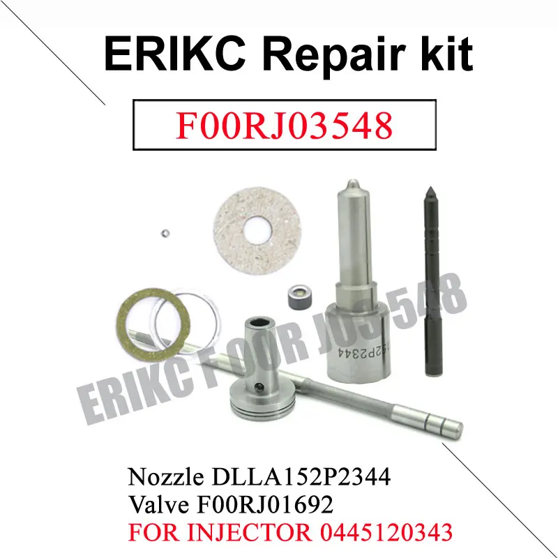 

F00RJ03548 Diesel Common Rail Injector Overhaul Kits Nozzle DLLA152P2344 Fuel Valve F00RJ01692 for Weichai WD10-EU4 0445120343