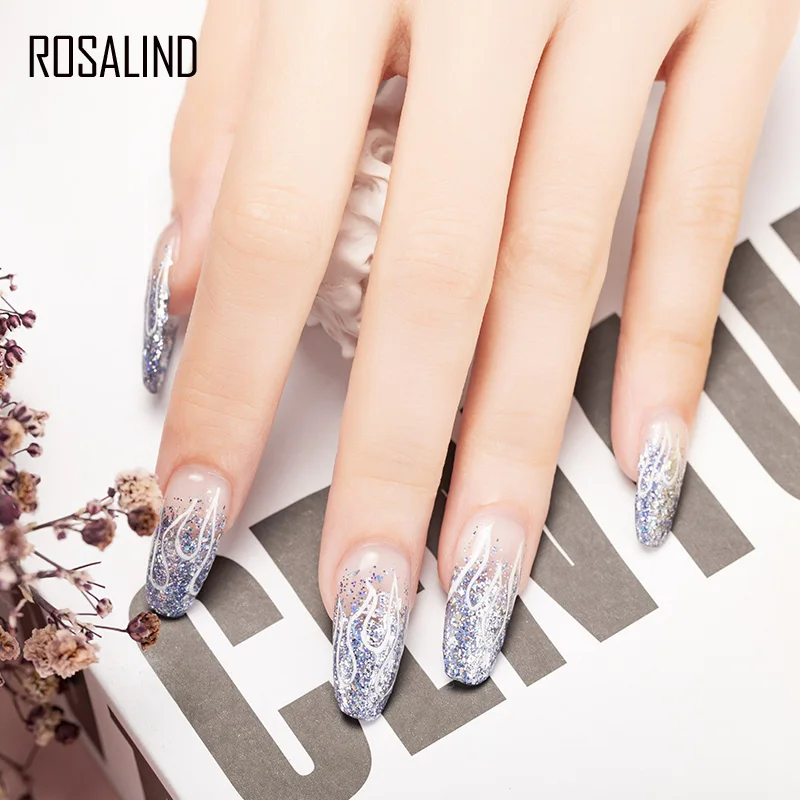 Rosalind-マニキュア用の光沢のあるハイブリッドジェル,マニキュア用の半永久的なUVトップコート,5ml