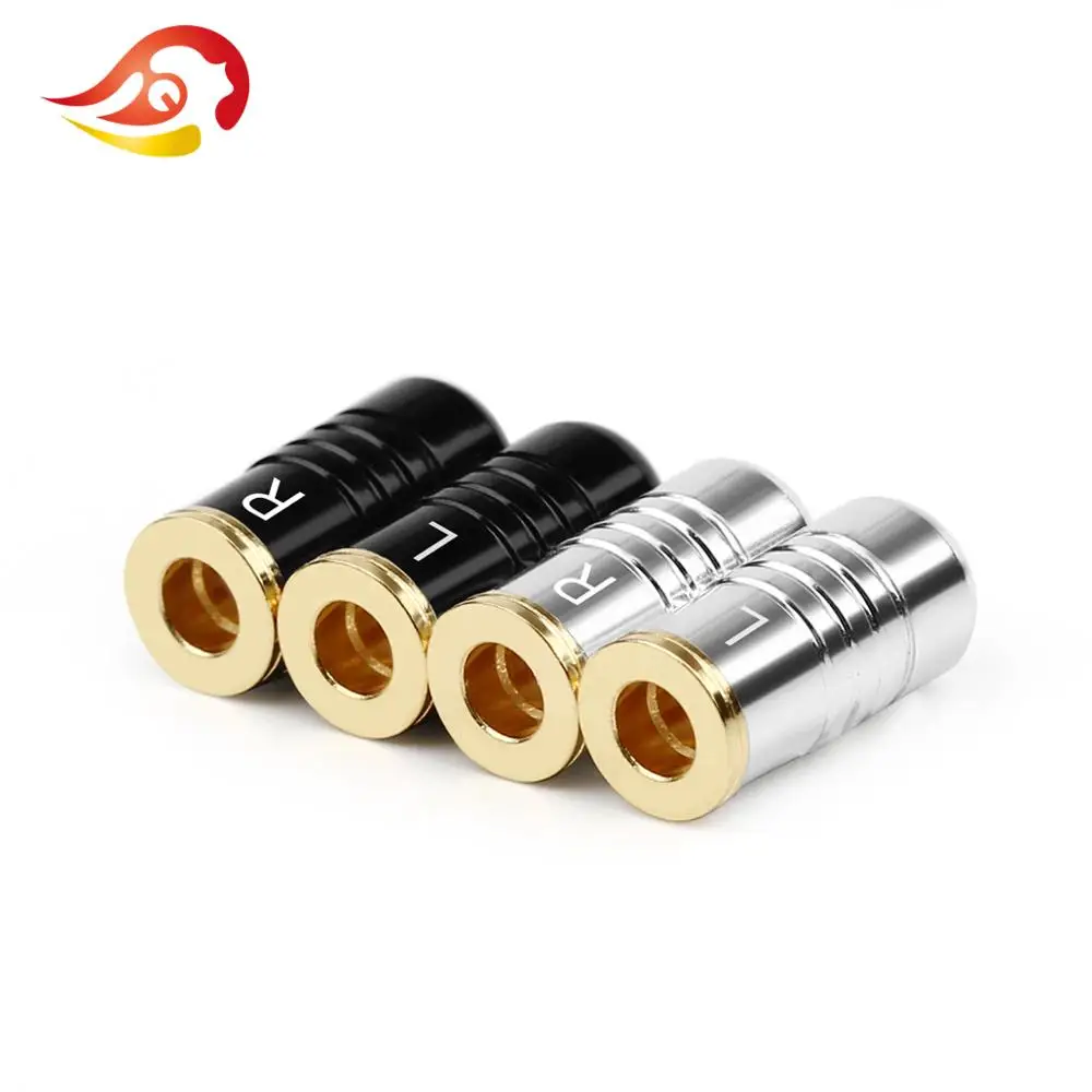 QYFANG A2DC Female Pin Gold Plated Earphone Plug Audio Jack For ATH LS400 CKS1100 E40 E50 E70 Headset Connector a2dc Adapter