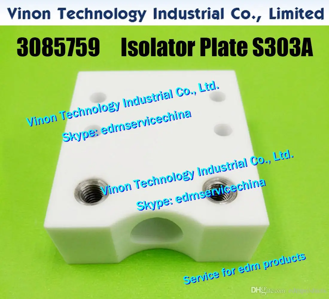 3085759 edm Isolator Plate Upper 57.5x50x20mm S303A Distance 36mm / S303B Distance 26mm for Sodic k AQ edm Guide Block Ceramic
