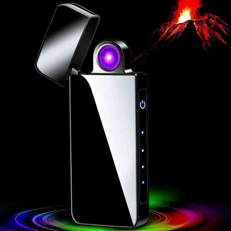 Portable Charge USB Charging, Rotate Arc Plasma, Electric Pulse, Infrared Sense, Touch Induction, Windproof Lighter