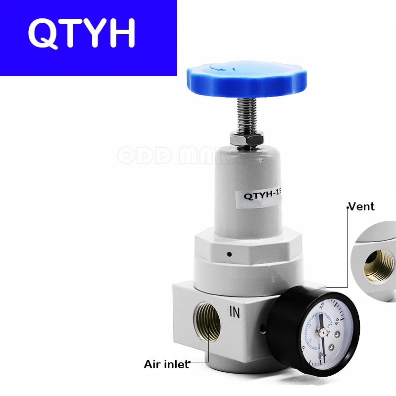 QTYH08/10/15/20/25/40/50 Luftkompressor Luftpumpe Pneumatisches Hochdruck-Reduzierventil Druckregelventil – Detail 3