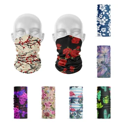 3D Printed Summer Thin Dust-Proof Cycling Ring Hijab Scarf Microfiber Tubular Bandana Neck Sports Face Headwear For Women Buffe