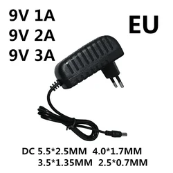 1 sztuk AC/Adapter DC DC 9 V 1A 2A 3A AC 100-240V konwerter zasilacz 9 V Volt 1000MA ładowarka zasilacz ue wtyczka