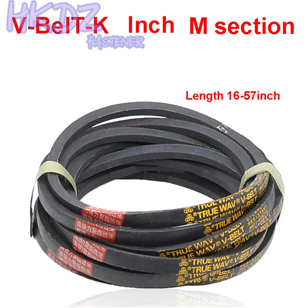 M seção V-BelT-K correia dentada, tamanho de polegadas, M16, M17, M18, M19, M20, M21, M22, M23, M24, M25