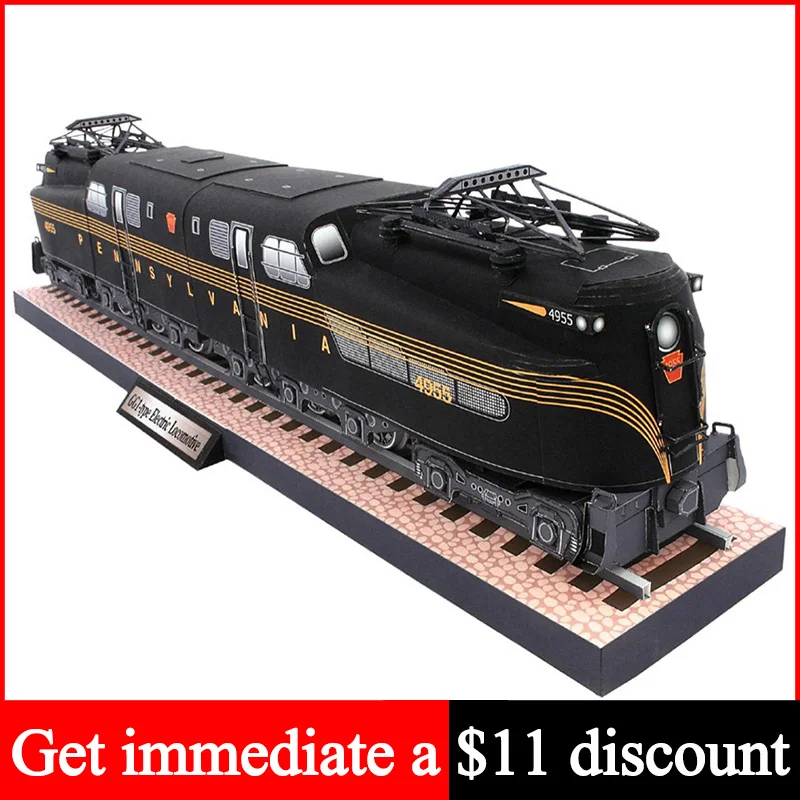 

GG1-type Electric Locomotives Train Realistic Handmade 3D Paper Model Papercraft Art DIY Tenns Adult Origami Craft Toys ZX-059