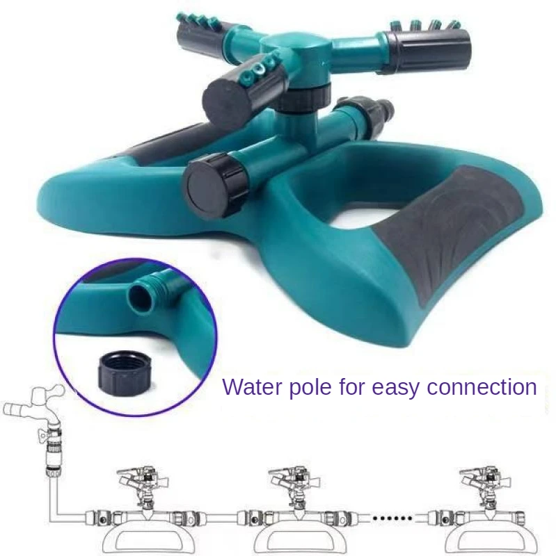 360องศา Rotary Garden Sprinkler สนามหญ้าน้ำสปริงเกลอร์สวนชลประทานระบบสำหรับเรือนกระจก
