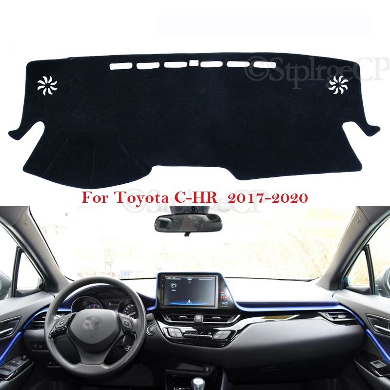 Dashboard Cover Protective Pad for Toyota C-HR 2017 2018 2020 CHR C HR Car Accessories Dash Board Sunshade Carpet Dashmat Mat