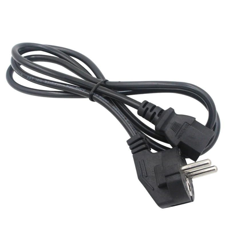 IEC320 C13 to European 2 pin Round Power line cables,Schuko CEE7/7 Power short Cable IEC320 C14 VDE Power cord 1.2m 1.8m 30cm