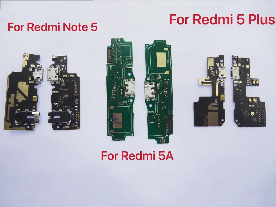 New Micro USB Charging Charger Flex Cable Port Board with Microphone Module for Xiaomi Redmi 5 5A Plus Note 5 5A