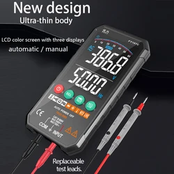 Digital Multimeter Professional Smart AC DC Voltmeter Auto Range True RMS Temp Capacitance ohm Hz NCV Multimetro Digital tester