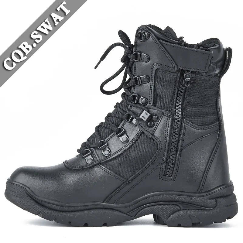 Leather Boots Men Outdoor Work Safety Boots Coyote Brown Black Tactical Boots