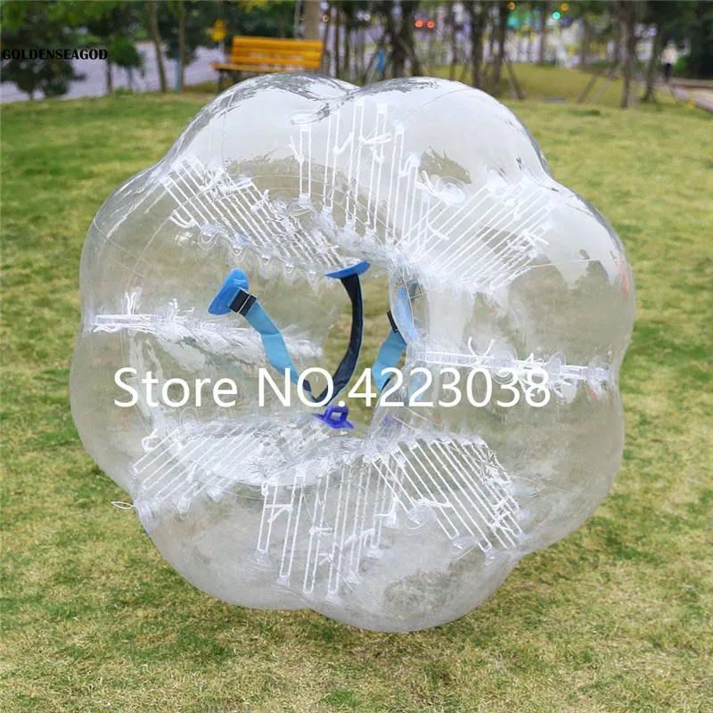 Free Shipping 0.8mm TPU 1.5m Bubble Soccer Ball Body Bumper Football Ball 5ft Inflatable Human Ball Zorb Ball