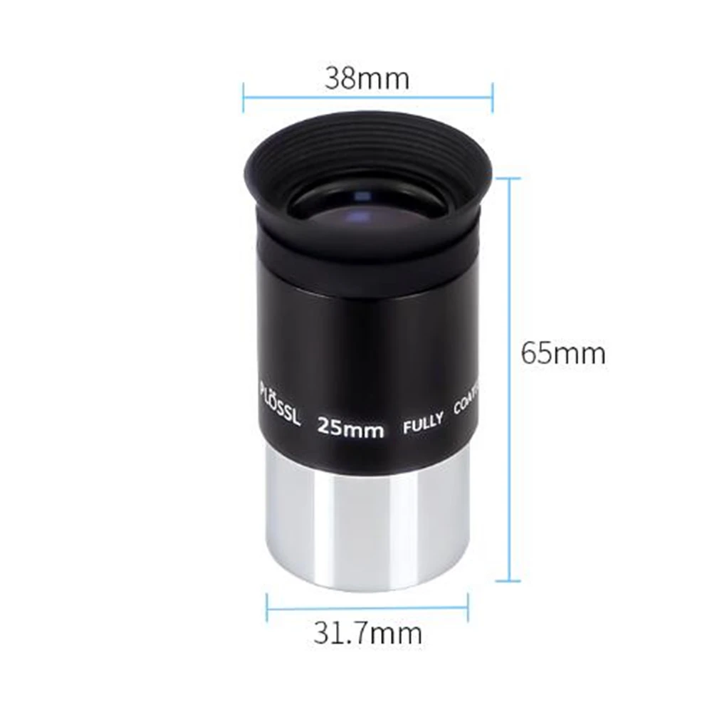 Angeleyes 1.25 Inches 31.7mm PLOSSL 25mm PL25mm Eyepiece Astronomical Telescope Accessory High Power HD Professional Stargazing
