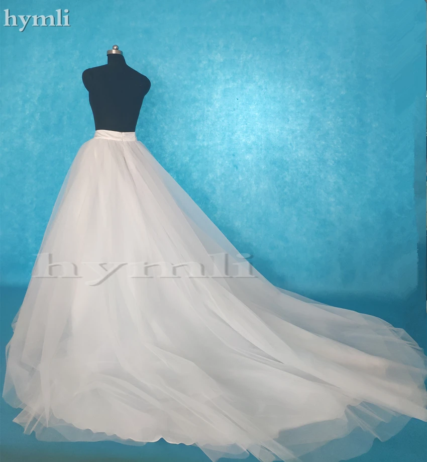 Jupe de bal de mariée en Tulle, jupe de Train de mariée, jupe de mariage détachable