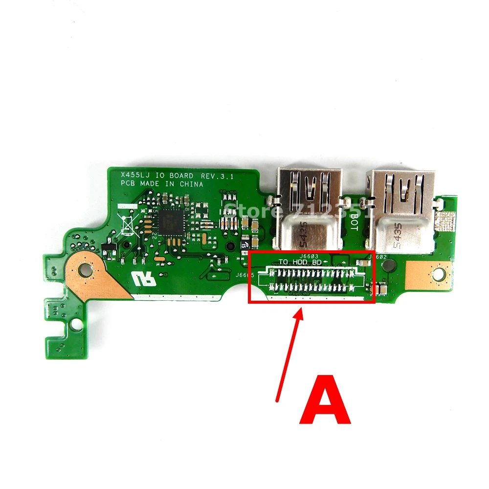 X455LJ IO BOARD REV3.1 For ASUS X455 X455L X455LJ X455LD X455LF X455WE USB  board