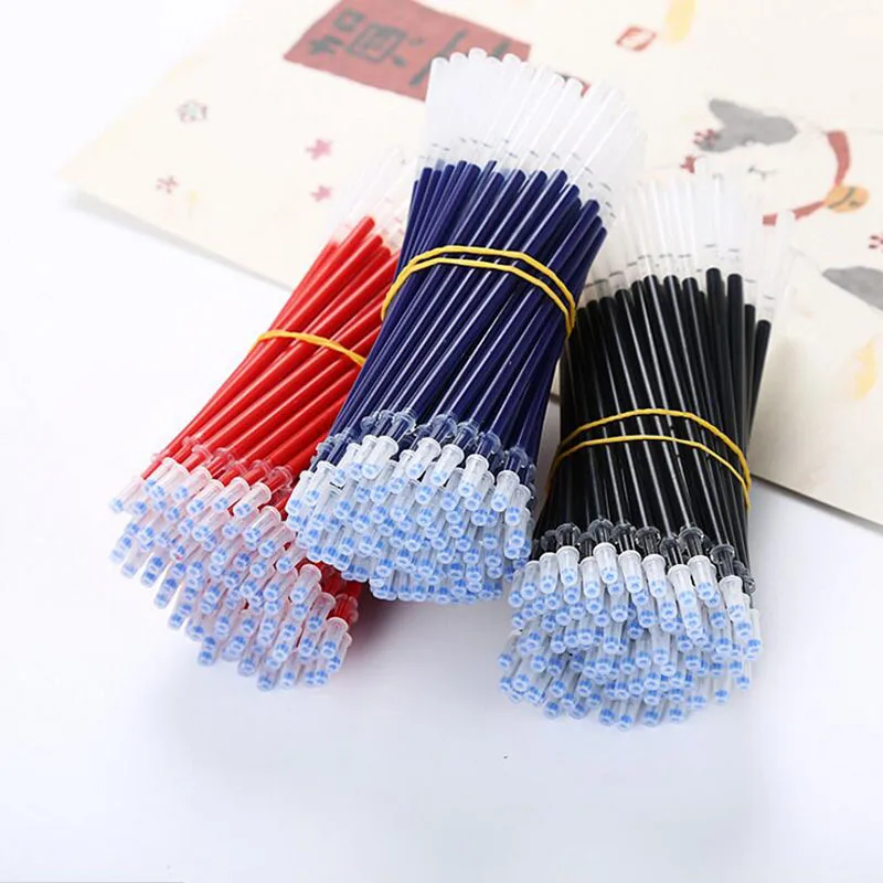 20pcs/Bag Black Blue Red Needle / Bullet Refill Writing Smooth High Quality Pen Core Bullet Refill Children\'S Student Stationery