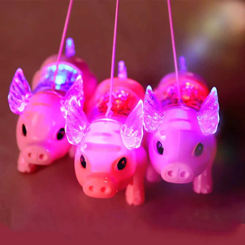 Children Electronic Pets Robot Toys Cute Dreamy Pig Pet With Light Walk Music For Kids Boys Girls Christmas Gift