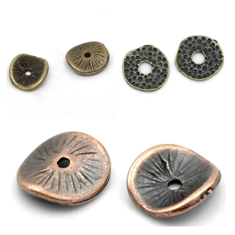 DoreenBeads 20PCs Spacer Beads Irregular Antique Bronze Pattern Color Jewelry DIY Findings Handmade Accessories