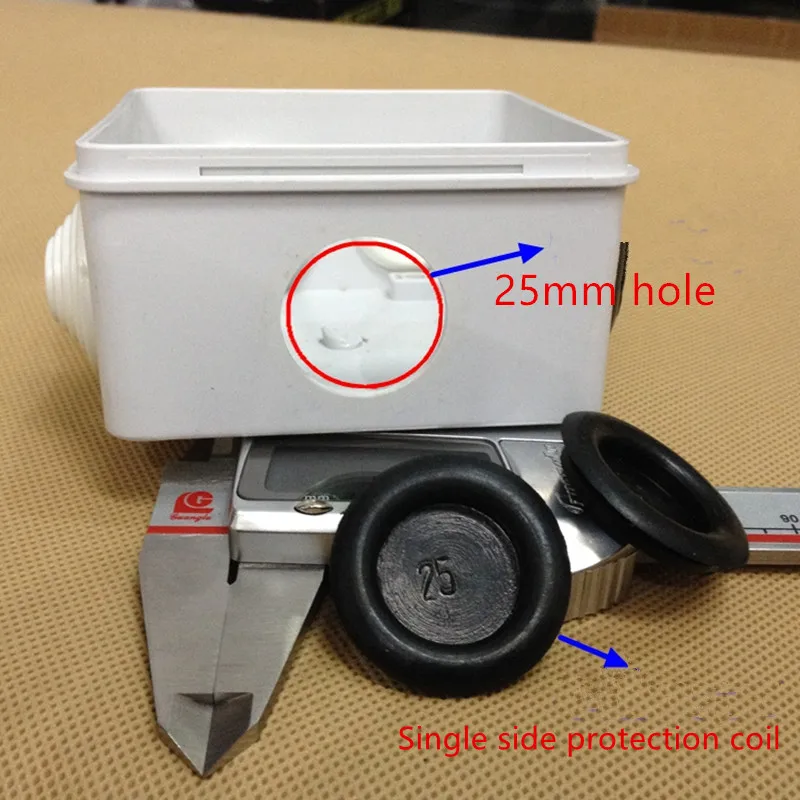 Hot Single-sided Rubber Wire Grommet Gasket 50mm Inner Dia Electric box inlet outlet Seal ring Dust plug cover cable protector