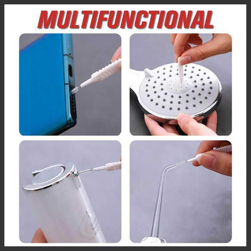 10PCS/set Shower Head Cleaning Brush Mobile phone Teapot Nozzle Kettle Spout Pore Gap Brush Set For Household Cleaning Supplies