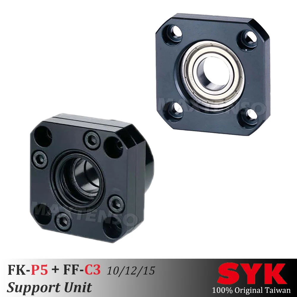 

SYK Support Unit Set C3 FKFF Professional fixed side FK10FF10 FK12FF12 FK15FF15 C7 for ball screw TBI sfu 1204 Premium Taiwan