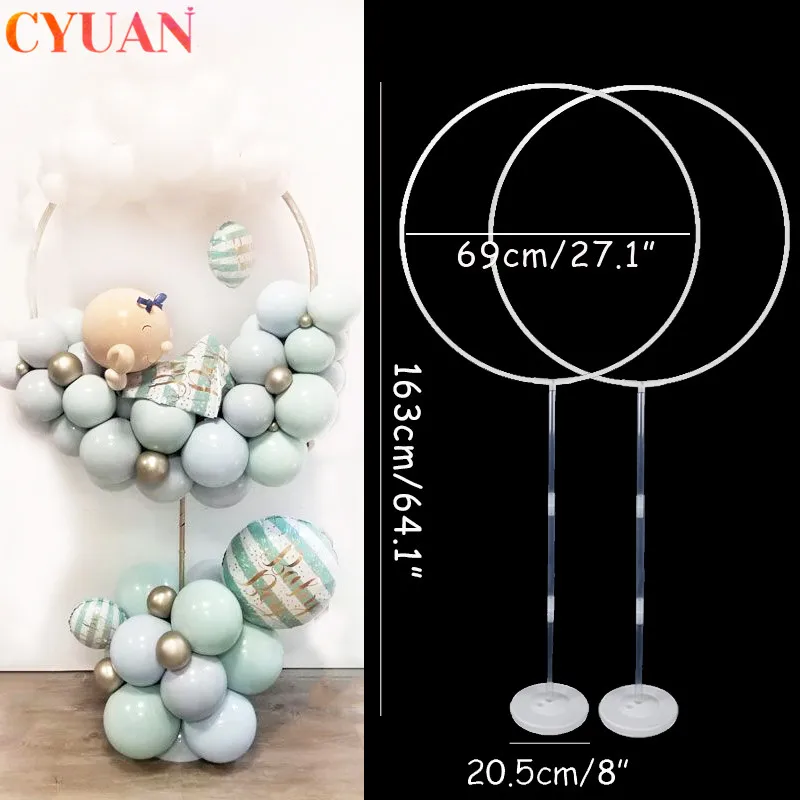 

2set Circle Balloon Arch Frame Balloons Stand Holder Kit Wedding Decorations Baloon Birthday Party Decorations Kids Baby Shower