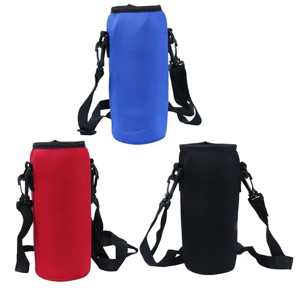 Outdoor Sports Water Bottle Thermal Holder Bag Scald-Proof Cases Cover Sleeve With Strap Suitable For 1 L Water Bottle