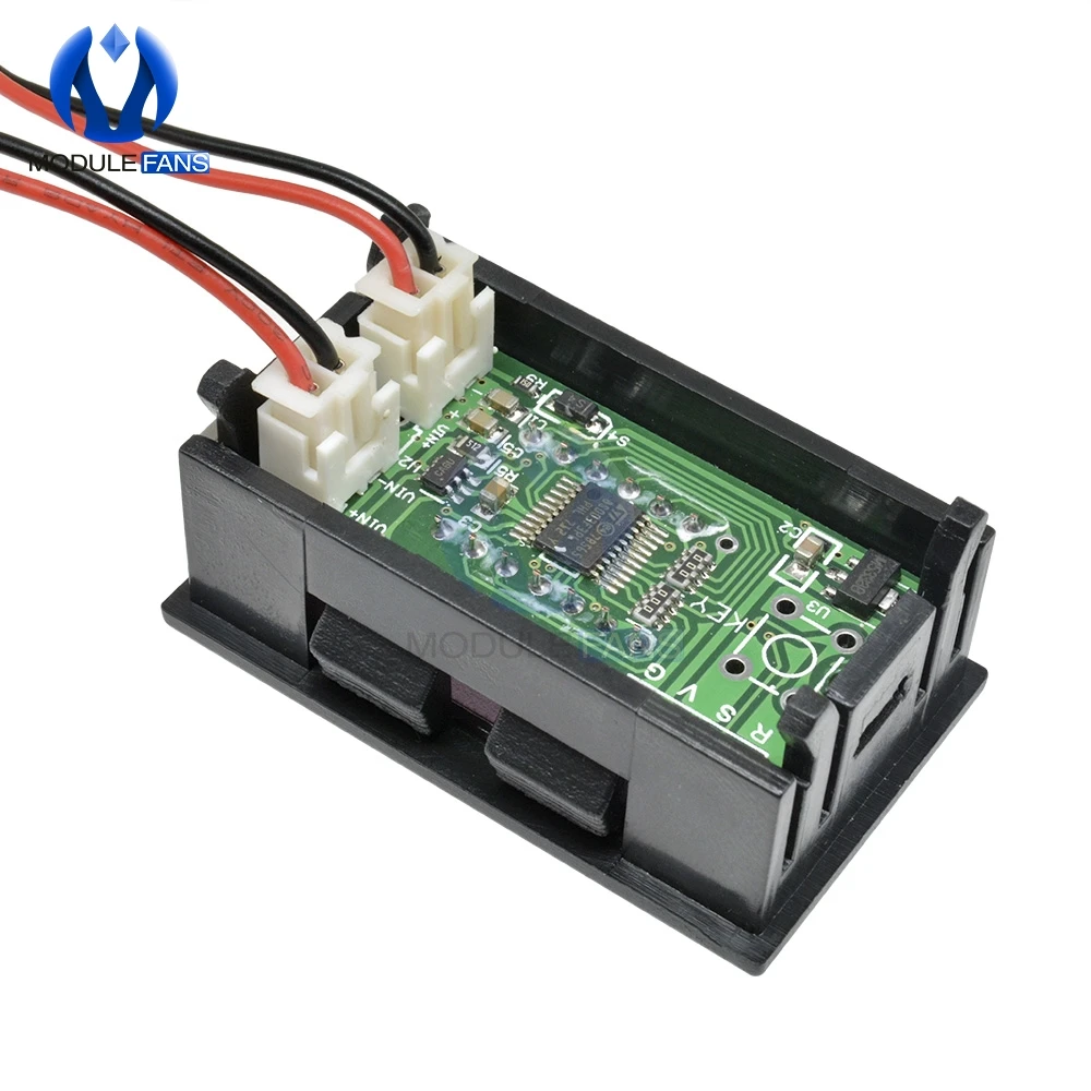 Mini Rot/Blau/Gelb/Grün 0,36 Zoll 5-stellige digitale LED-Anzeigebuis Präzisions-Digitalvoltmeter Spannungsmesser Panel 0,36 Zoll – Detail 12