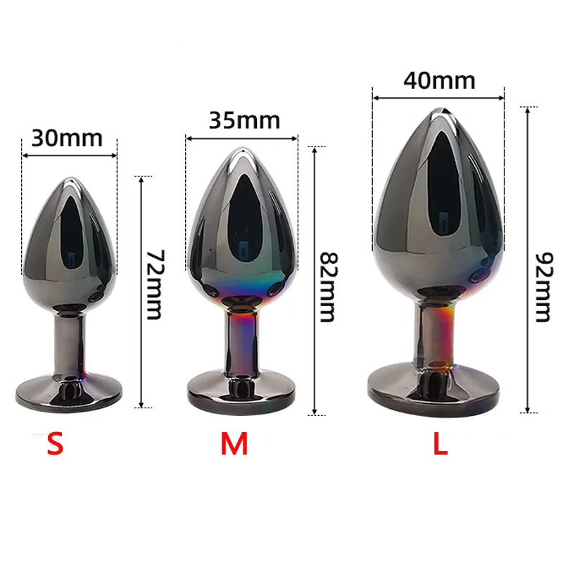 3 Size Metal Anal Plug Adults Anus Masturbator Anal Dilator Erotic Sex Toys For Women Men Ass Butt Plug BDSM Sex Products image 2